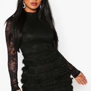 Boohoo fringe mini dress